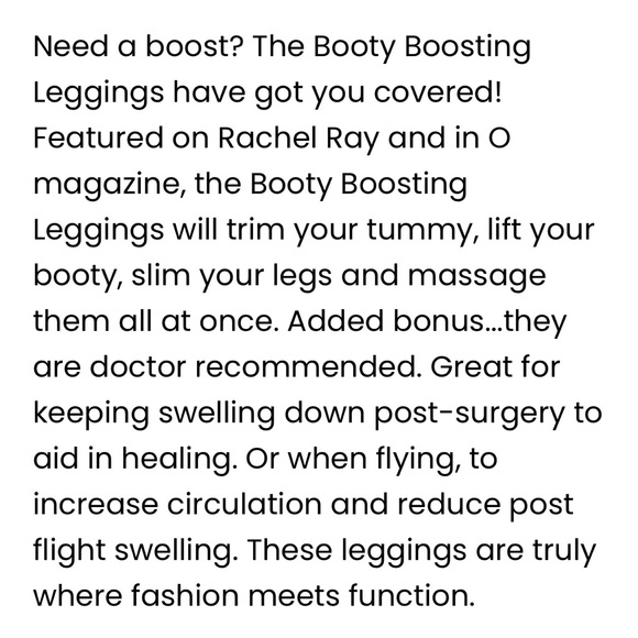 SassyBax Booty Boosting leggings, black, NWOT - Picture 13 of 13